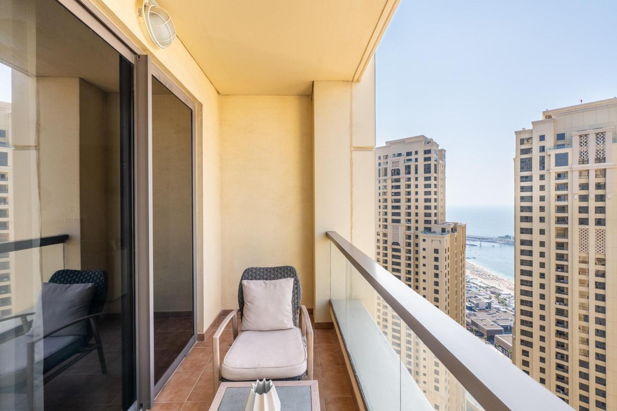 Luxury Jbr - Full Sea View - Free 5* Beach Resorts Access Dubai Buitenkant foto